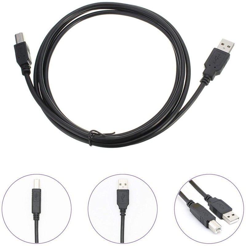 Cuziss 10FT USB PC Computer Cable Cord Connector for Blue