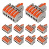 Teansic 10PCS 1 in 5 Out Splicing Lever Wire Connectors,Nylon
