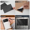YIKIADA Black Rectangular Sticky Sticker 3 × 2 Inch Colour
