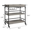 GAOMON Bar Cart, Bar Carts for The Home, 3 Tier