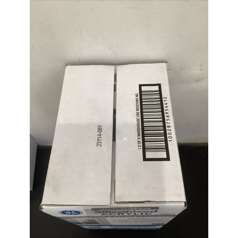 GE silicone Multipurpose siliconzied Acrylic. 12pk White paintable