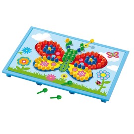 SES Creative 14898 14898-Mosaikbrett mit Vorlagen, Geel, Mittel