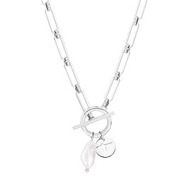 Tamaris Necklace, Stainless Steel, Glass Pearl