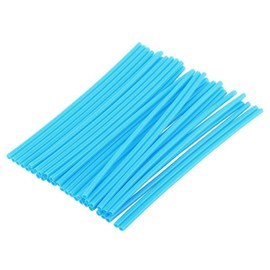 36 pcs Universal Wheel Rim Spoke Covers Wheel Spoke Protector Kit Motocross Rims Spoke Wraps Skins Cover Road Guard Wraps Coats(Light Blue)