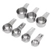 7Pcs Measuring Cups Set Stainless Steel Stackable Multifunctional Metal Nesting