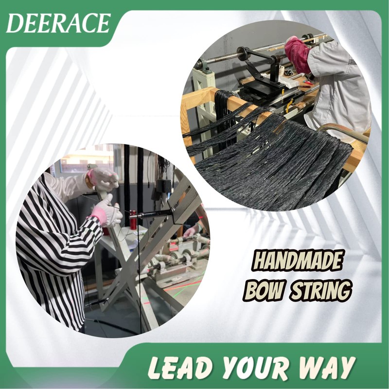 DEERACE Traditional Recurve Bow String and Bowstring Finger Savers Set,