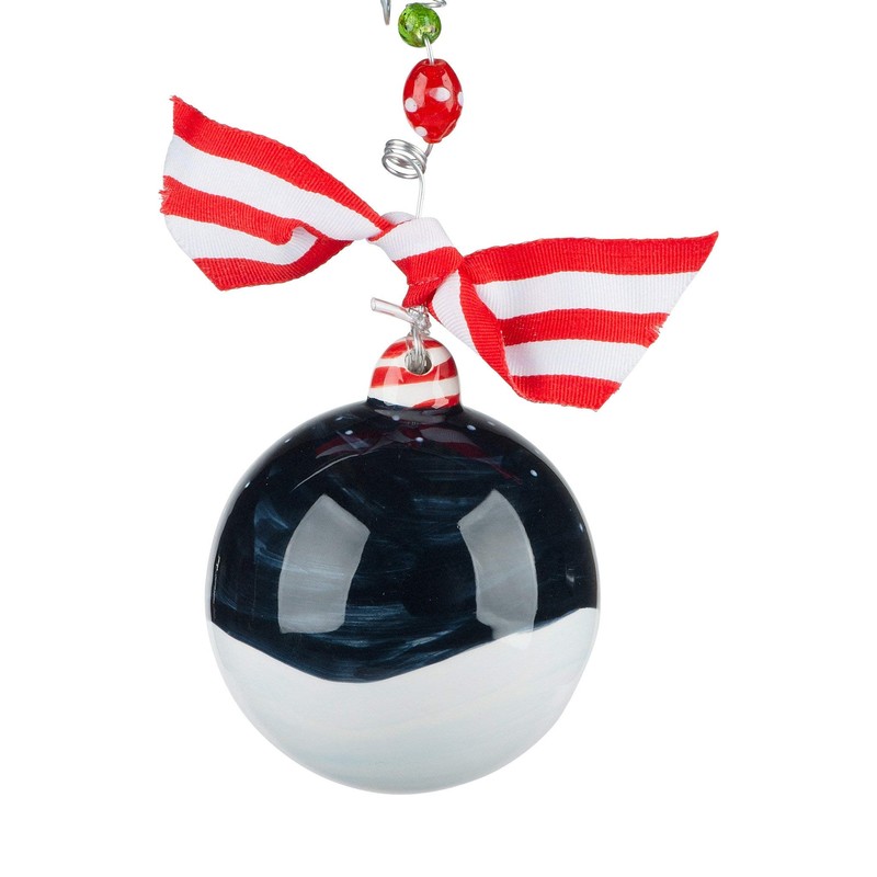 Glory Haus, adorno de Navidad, pintado a mano, bola de