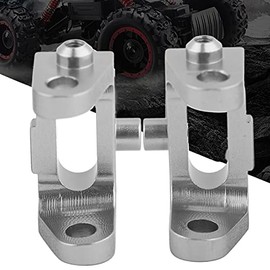 RC Car Caster Blocks, Metal 1 Pair 1/10 RC Car Front Caster Block RC Car Parts RC Caster Blocks, RC Upgrade Parts for Rc Car Toy Car (Silver)