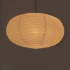 Henjjras large White Oblate Pendant Lamp Shade 55.5cm(21.85in) Chinses lantern
