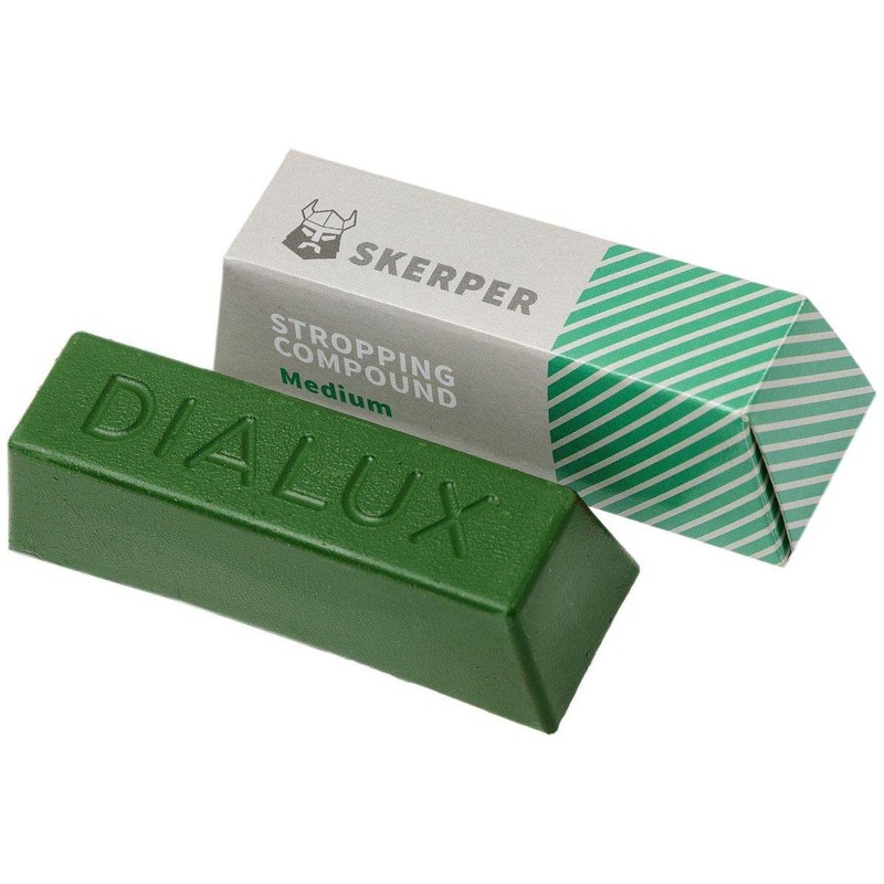 Skerper Stropping Compound STC003 Polishing Block Medium, Green