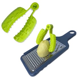 Finger Protector for Cutting Food - 2pcs Finger Guards for Zester Cheese Grater Kitchen Hand Guards for Cutting Vegetables, Ginger, Garlic, Lemon