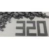 AXCFZI BINGUONE Basic Parts 320 Pieces 2x4 Light Gray Bricks