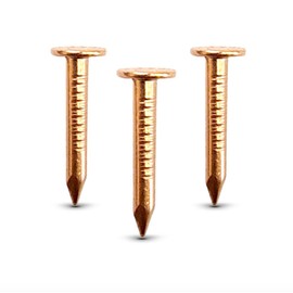 (1000-Pack) 1 Inch Copper USA MADE Nails Roofing Finish - Solid Pure Copper Slate Spikes Flashing Furniture Boat - Highest Quality Nails (1000)