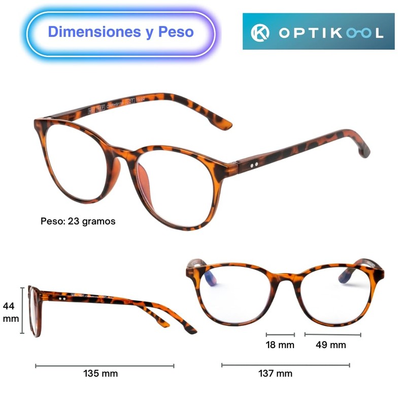 OPTIKOOL AYELET CAREY 2.0 Blue Light Animal Pattern Glasses, Animal