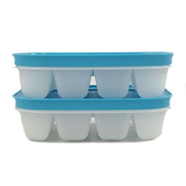 Tupperware Mini Cubes Ice Cubes White Blue (2)