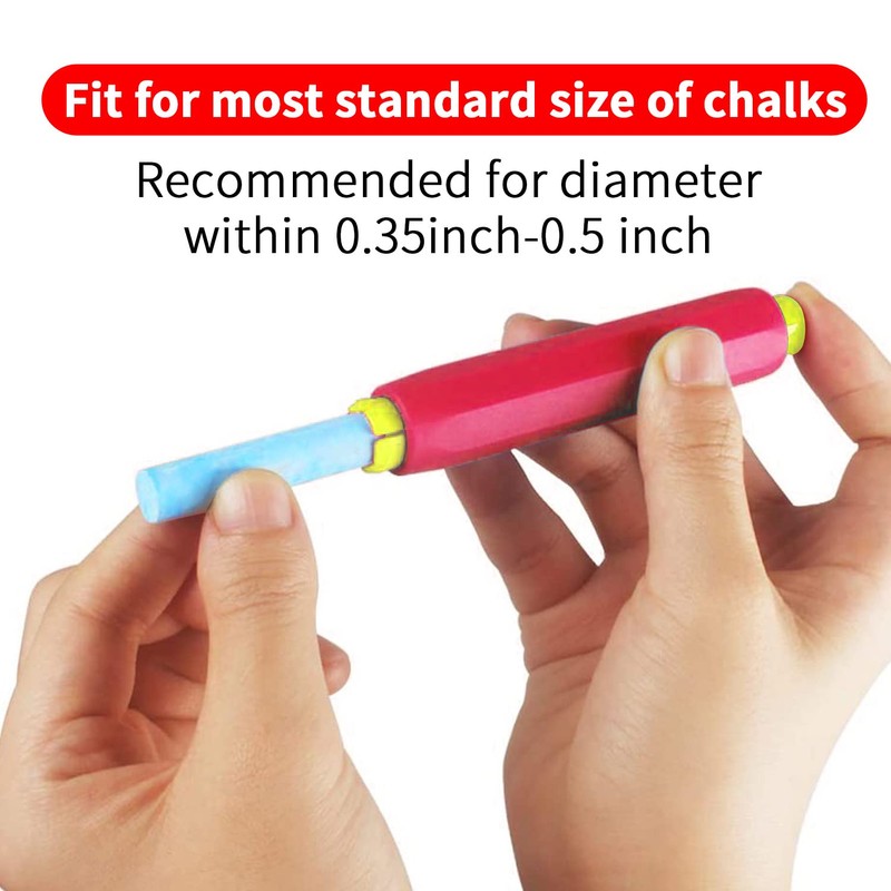 Paichley 5 Pieces Colorful Plastic Chalk Holders，Blackboard Adjustable Set for