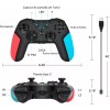 Monbelle Control joystick inalámbrico Monbelle Gamepad02 Bluetooth negro y rojo