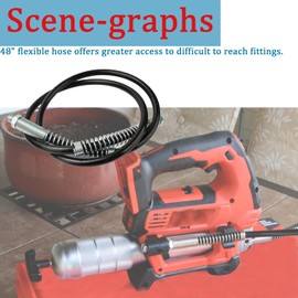 48" Grease Gun Hose 49-16-2647 for M12 Grease Gun Hose