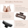 8 Pinzas Grandes para Cabello,Pinzas para Cabello Mate,Multicolor