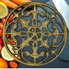 MAI 1Pcs Round Cast Iron Trivet - Round Metal Trivets