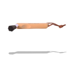 Valentino Garemi Coffee Machine Cleaning Brush – Espresso Dispenser or Spice Grinder Residue Remover – Genuine Natural Bristles & Ergo Design – Made in Germany