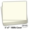 Hamilco Cream Colored Cardstock Thick Paper - Blank Index Flash