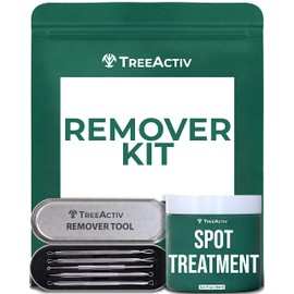 TreeActiv Spot Treatment 0.5oz + Remover Kit Bundle, Includes Spot Treatment and Remover Tool, Bentonite Clay, Tea Tree Oil, Aloe Vera, Clearer Skin in 2 Weeks