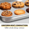 Commercial Quality Baking Sheet Pan Set, Natural Stainless Steel Cookie