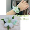 Oeaesahr Hand Woven Flower, Hand-Knitted Wrist Flower, Crochet Flower Wristbands,