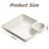 8 Pack Chip and Dip Serving Platter,Sushi Plates with Sauce