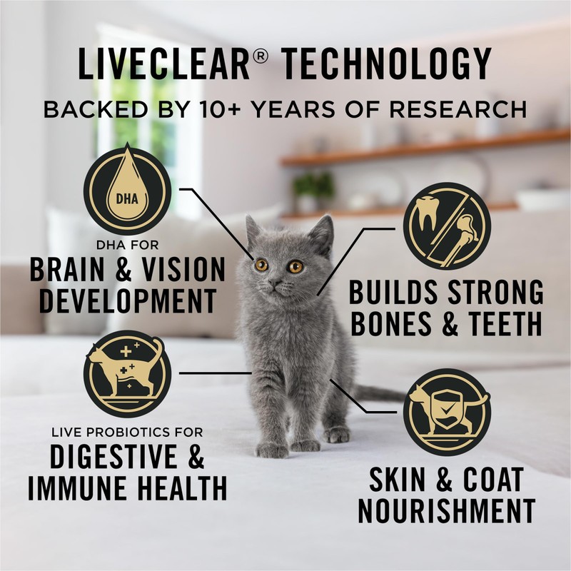 Purina Pro Plan LiveClear Dry Cat Food for Kittens Cat