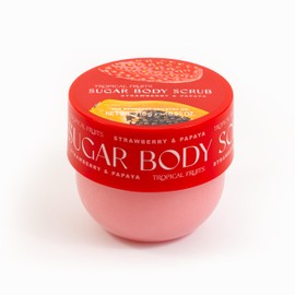 Tropical Fruits Gentle Exfoliating Sugar Body Scrub Strawberry and Papaya 310g