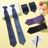 Janmercy 6 Pcs Clip on Tie for Men Clip on