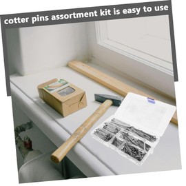 CHILDWEET 340pcs Cotter Pin Cotter Clip Pins Locking Pins Hitch Pins Hitch Pin Clip Pin Clips Metal Pins Hardware Pins Lock Pin