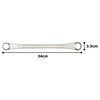 TONE M15-2224 Long Glasses Wrench (15°) Double Side Width 0.9