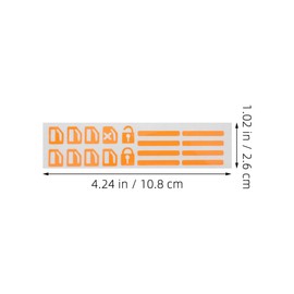 Mikinona 2pcs Car Window Stickers Glow in The Dark Decorative Car Trim Stickers for Night Visibility