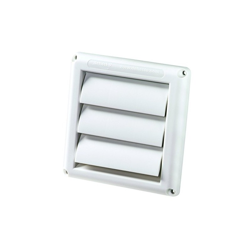 Deflecto Vent Hood, 4", White (HS4W/48)