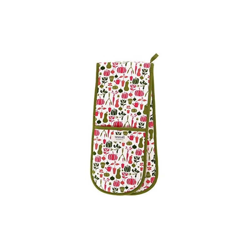 Seasalt Cornwall Double Oven Glove Allotment 100% Cotton 88x18cm 7AMT03