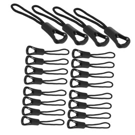 Pack of 80 Zip Head Zip Closure Head Jacket Zip Handle Broken Zip Luggage Tag Metal Handle Clothing Zip Coat Portable Plastic