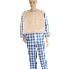 45×65cm Adult Bibs, Adult The Eldly Bib Adult Washable Dining Bibs, Waterproof Elders Bib with Crumb Catcher Clothing Protector for Elderly Men Women Mealtime Bib 1PCS