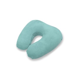 Gold Pillow Neck Pillow Cushion (Shukure Blue, Faux Suede)