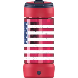 COOL GEAR 16oz Poplights 3-Pack – Light-up, leak-proof, BPA-free bottles with sip-lid & carry loop. Patriotic design, dishwasher safe (top rack), AAA batteries included. Not for hot liquids.