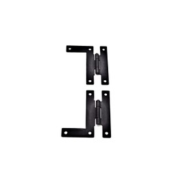 3" Black Iron H L Hinge Flush Mount Antique Style Heavy Gauge Hinge 2 Hinges