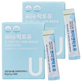Petit & Lactoyu 10 billion live lactic acid bacteria for the whole family, 60g, 2 units / 쁘띠앤 락토유 온 가족이 먹는 100억 생유산균, 60g, 2개