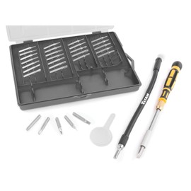 Titan Tools 16093 33-Piece Multi-Bit Precision Screwdriver Set,Chrome