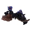 Nemesis Now Purrfect Broomstick Witches Familiar Black Cats and Broomstick