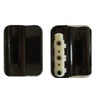 Balcony Door Handle Aluminium White or Black + Roto Eurofalz