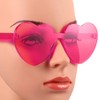 Maxdot Heart Shape Sunglasses Rimless Transparent Heart Glasses Party Favors