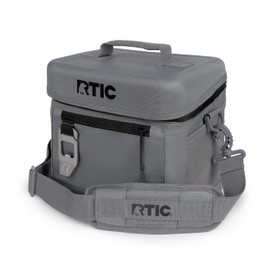 RTIC 8 Can Everyday Cooler, Soft Sided Portable Insulated Cooling for Lunch, Beach, Drink, Beverage, Travel, Camping, Picnic, for Men and Women, Smoke