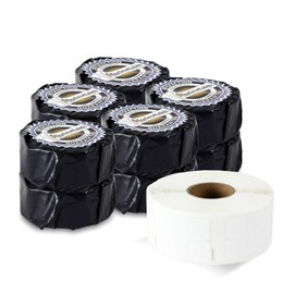 OfficeSmartLabels - 1/2" x 1/2" Self-Adhesive White 4-Up Multipurpose Labels, Compatible with 30335 for LabelWriter Printers (10 Rolls, 3000 Labels Per Roll)